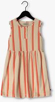 Oranje CARLIJNQ Mini jurk STRIPES FLAME - TANKTOP DRESS WT PRINT - medium