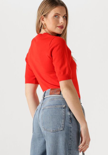 Rode Y.A.S. Trui YASLENA SS KNIT PULLOVER - large