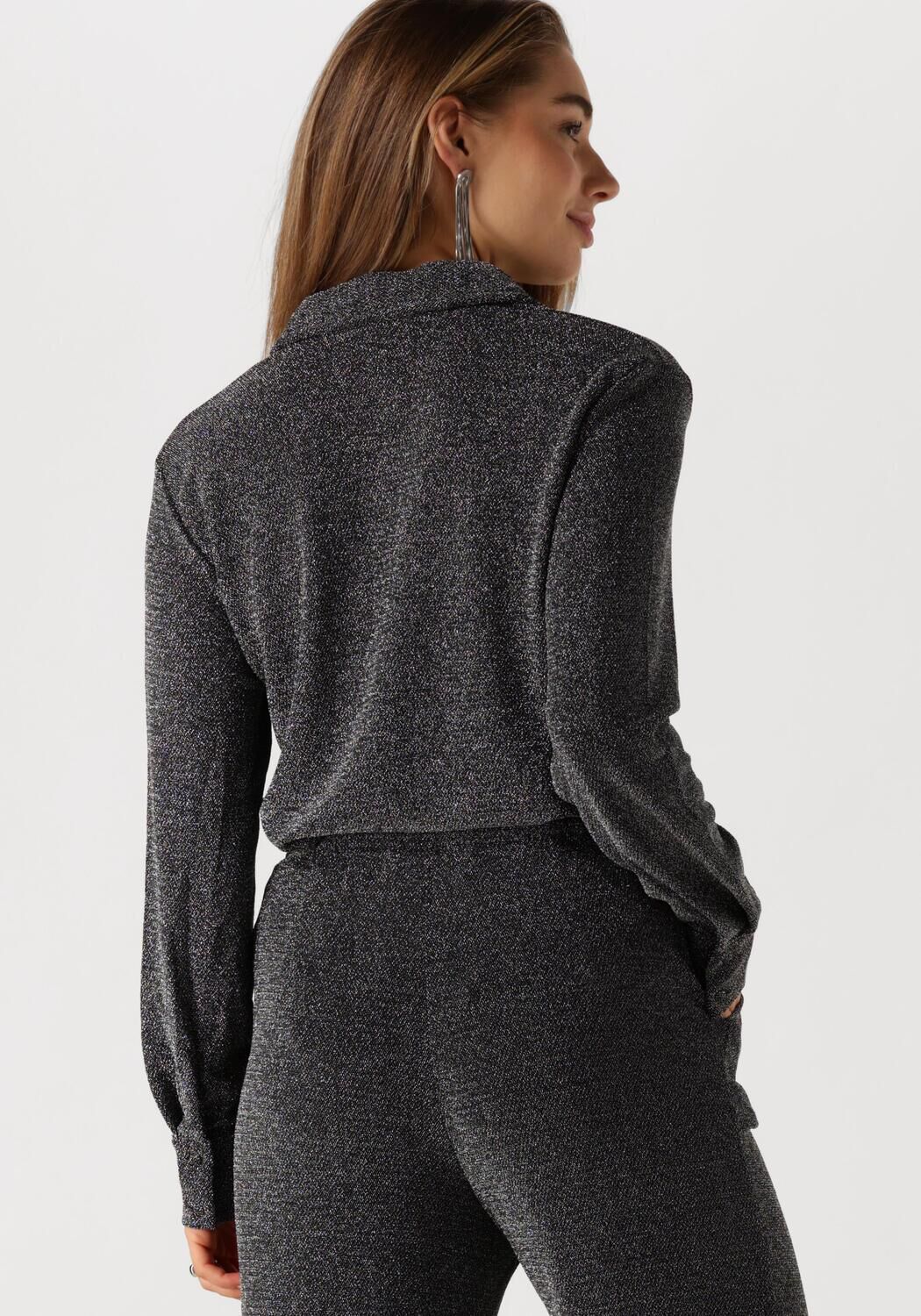 Y.A.S. Dames Blouses Yastikka Ls Glitter Shirt Zwart
