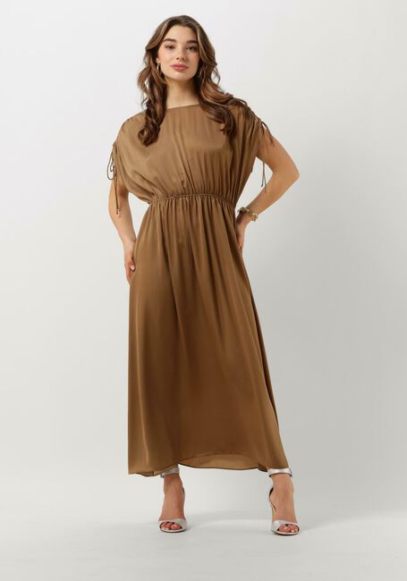 Camel SECOND FEMALE Midi jurk MINGAI DRESS - large