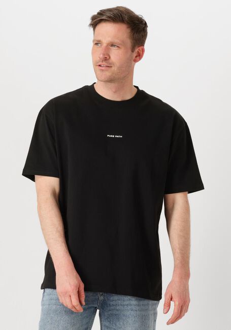 Zwarte PURE PATH T-shirt LOOSE FIT CREWNECK SS T-SHIRTS - large