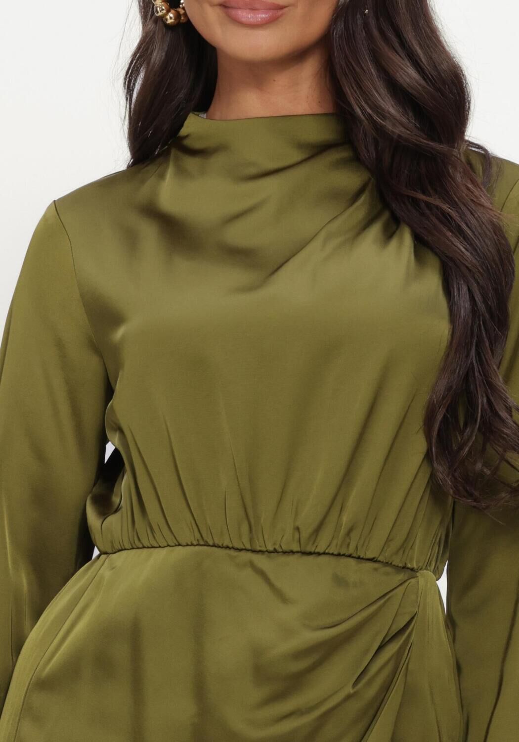 Groene Y.A.S. Maxi jurk YASBISTA LS DRESS - large