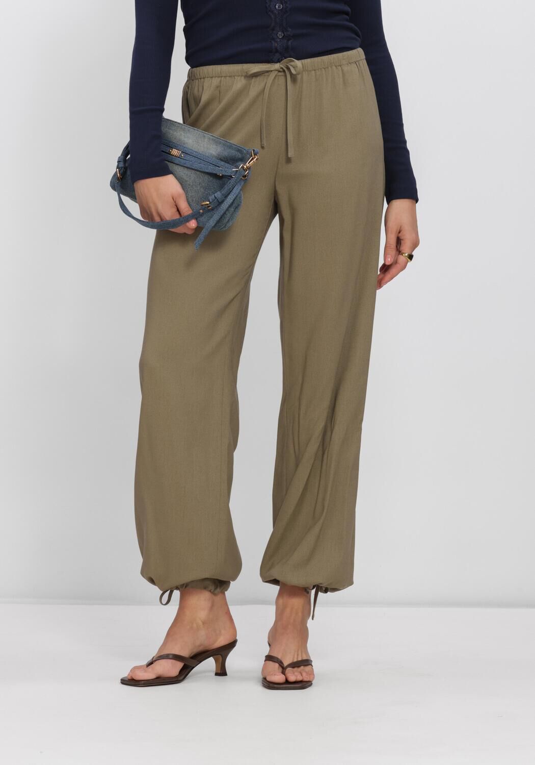 Khaki ENVII Broeken ENJENNIE PANTS 7394 - large
