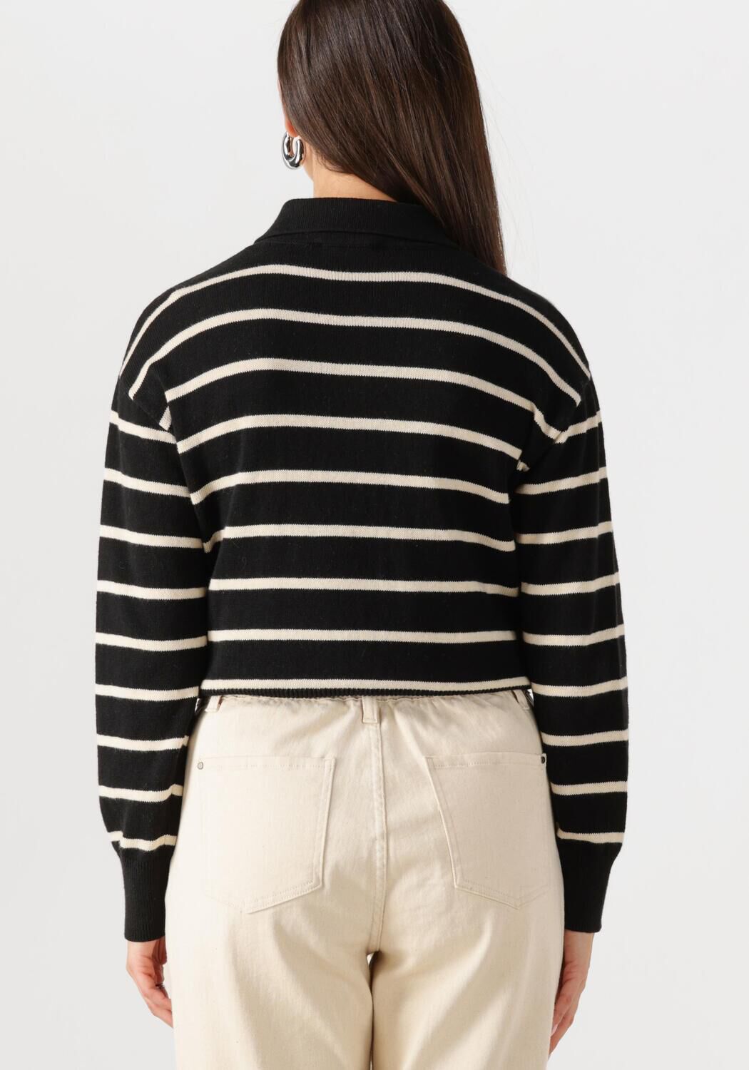MODSTRÖM Modström Dames Truien & Vesten Malvamd Stripe Polo Zwart