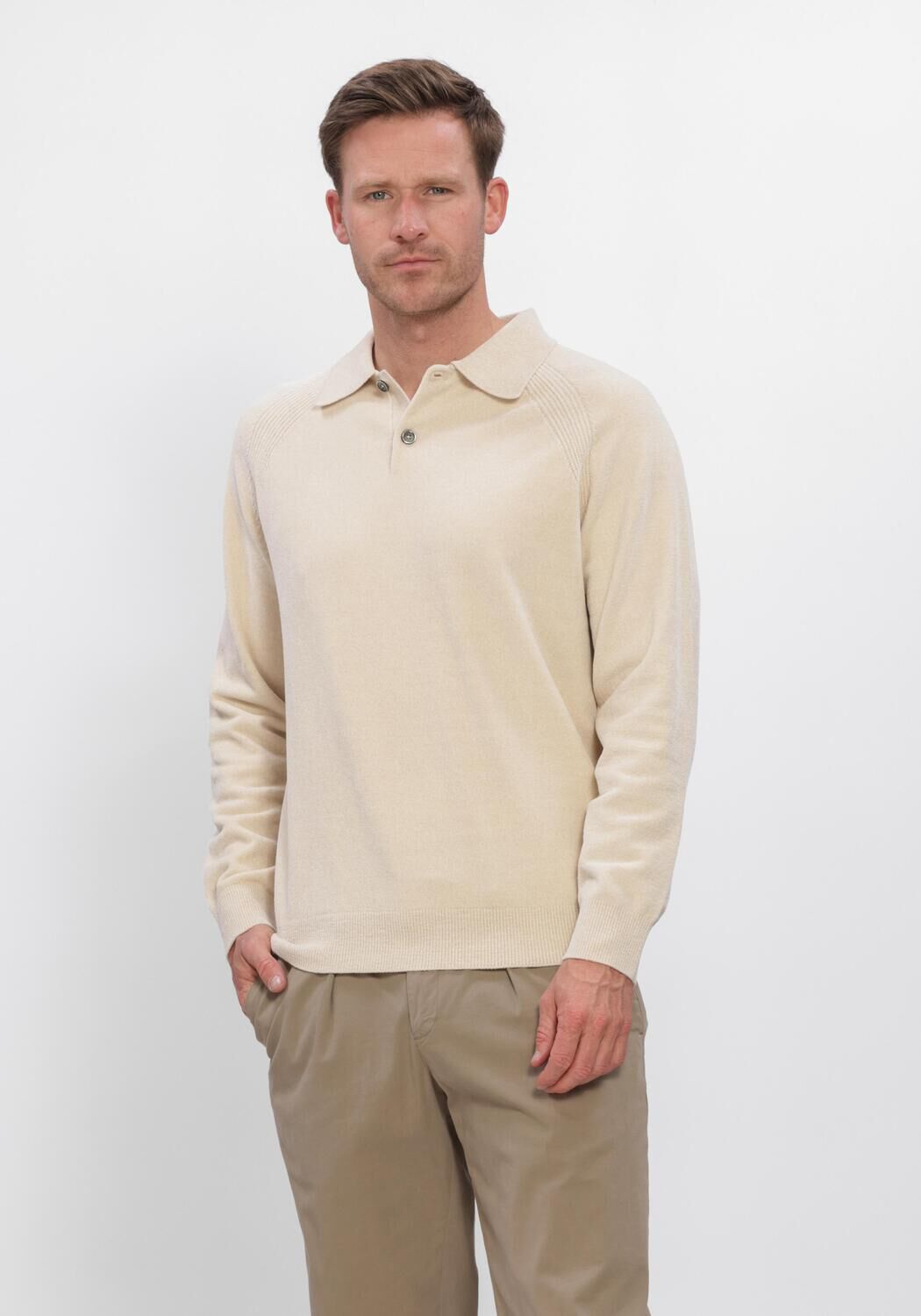 Beige PROFUOMO Trui CHENILLE - large