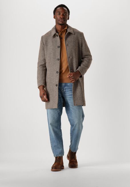 Beige SELECTED HOMME Mantel SLHARCHIVE CAR COAT - large