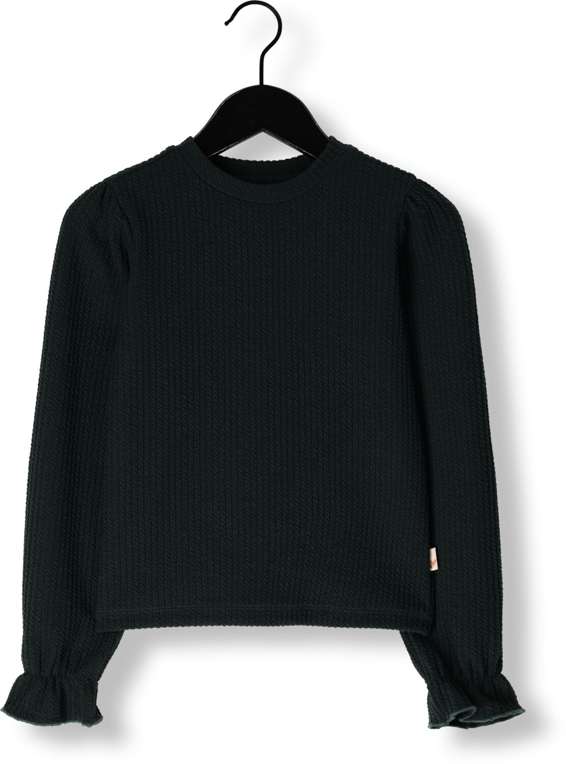 MOODSTREET Meisjes Tops & T-shirts Top Sammy Structure Knit Donkergroen