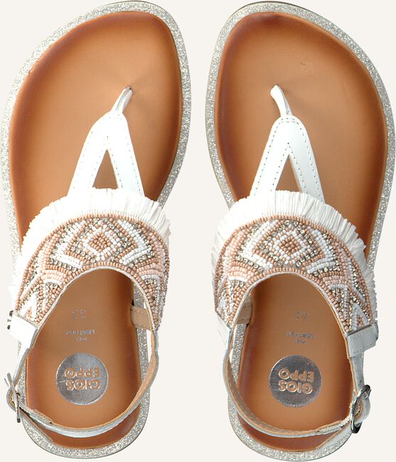 Witte GIOSEPPO Platte sandalen BERMUDAS Witte GIOSEPPO Platte sandalen BERMUDAS - large