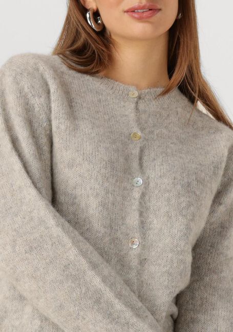 Grijze BY-BAR Trui CLEO NATURAL CARDIGAN - large