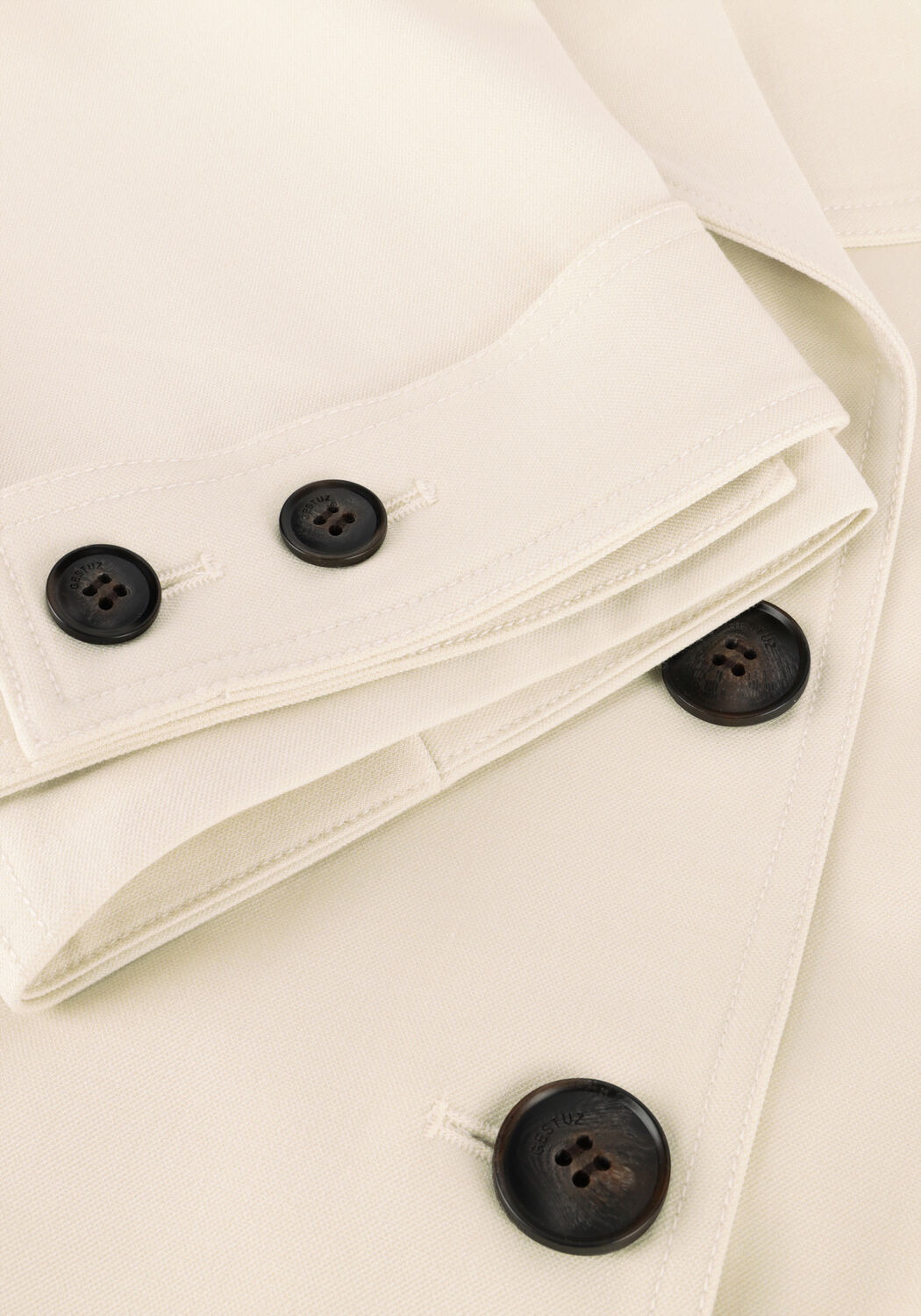 Beige GESTUZ Trenchcoats GZEDINA SHORT JACKET - large