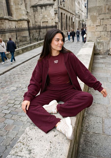 Bordeaux STUDIO AMAYA T-shirt ESSENTIEL TEE - BORDEAUX - large