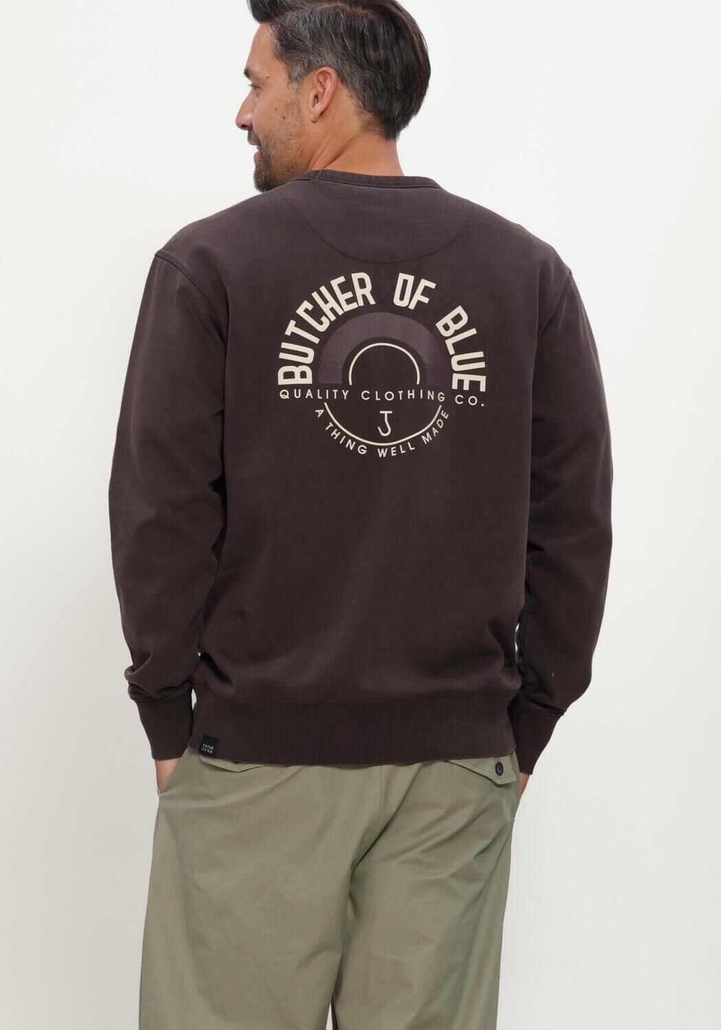 Bruine BUTCHER OF BLUE Sweater CIRCLE CREW - large
