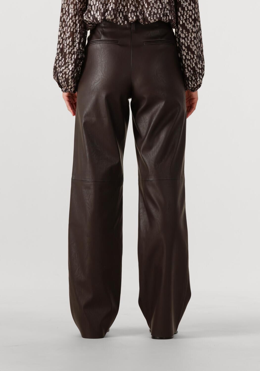 KNIT-TED Dames Broeken Naomi Pant Bruin