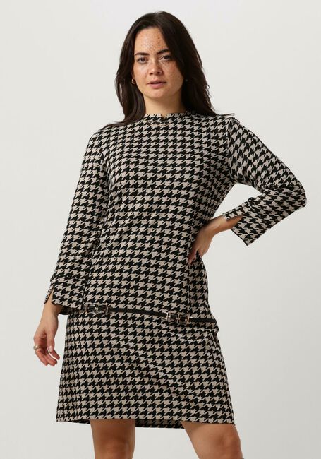 Zwarte ANA ALCAZAR Mini jurk A-SHAPED DRESS - large