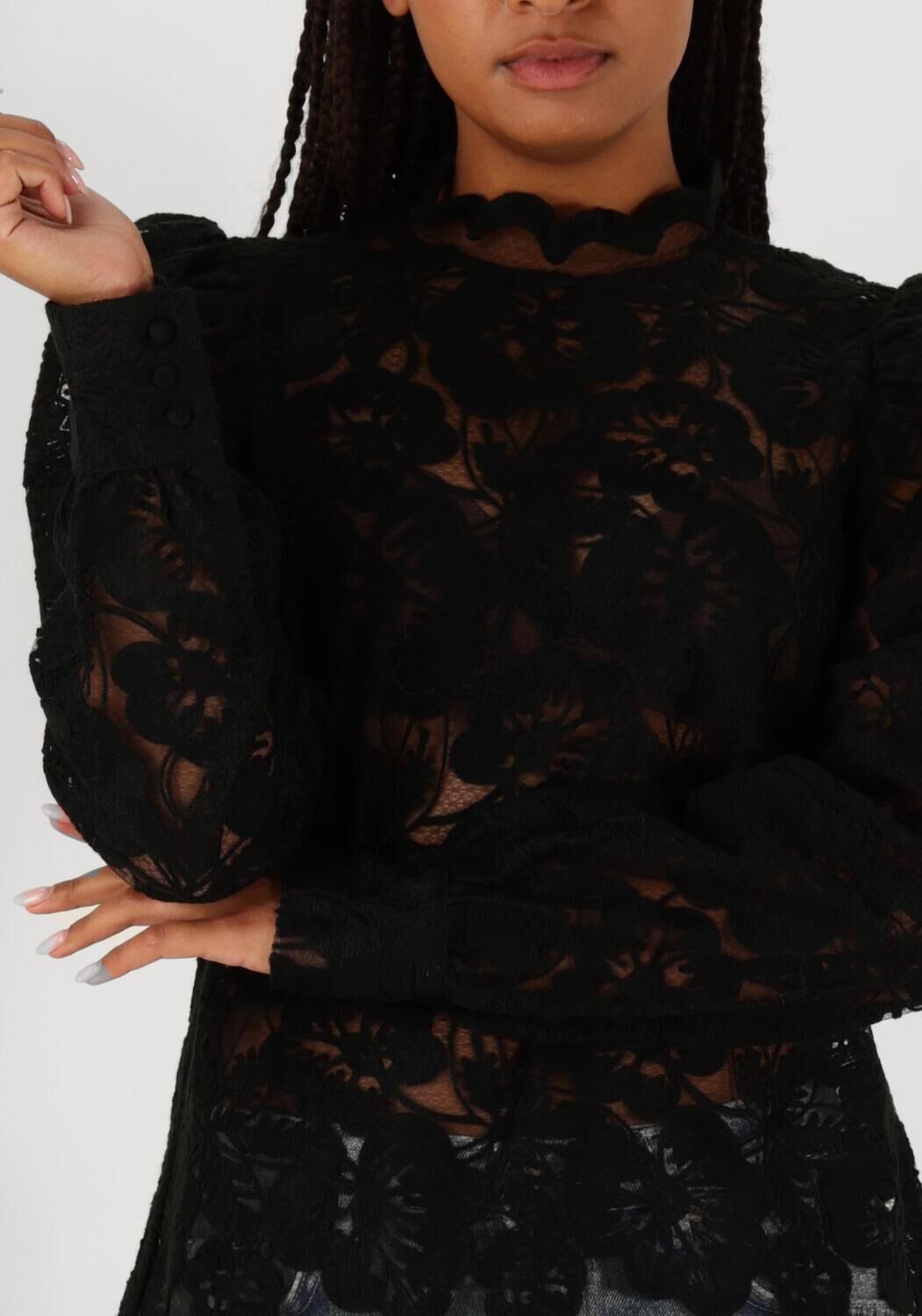 AAIKO Dames Blouses Muze Pes 566 Zwart