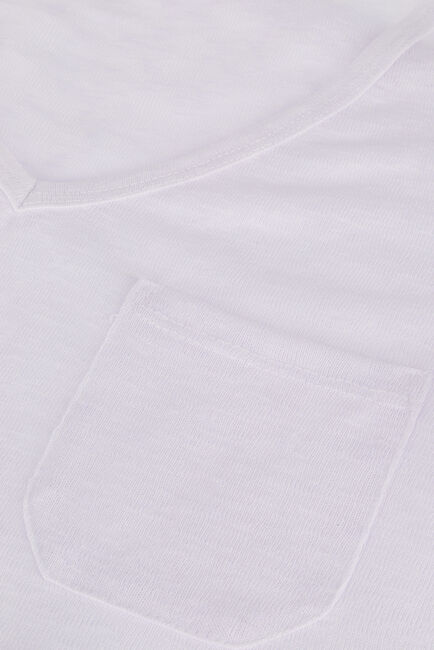 Witte OBJECT T-shirt OBJETESSI SLUB S/S V-NECK NOOS - large