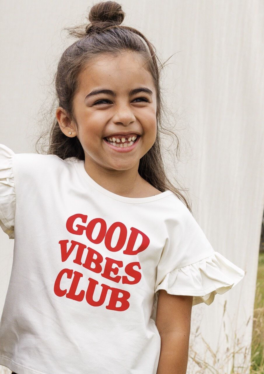 LOOXS Little Meisjes Tops & T-shirts 2413-7471 Gebroken Wit