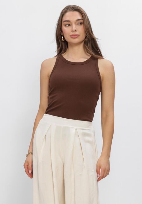 Bruine MINUS Top MSMALUNA GOTS RIB TOP - large