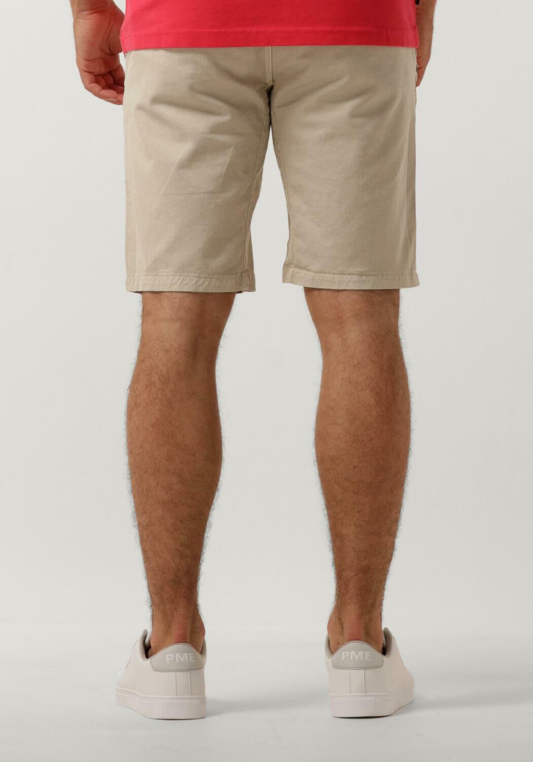 PME LEGEND Heren Broeken Twin Wasp Chino Shorts Fancy Structured Beige