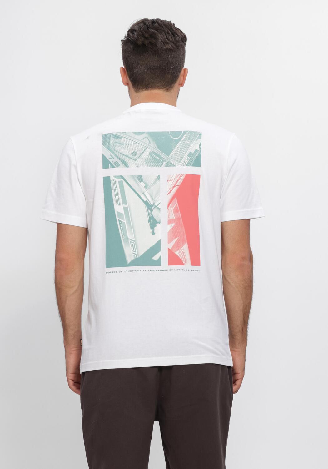 Witte BOSS ORANGE T-shirt TE_GROOVE - large