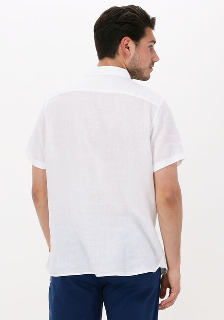 Witte SCOTCH & SODA Casual overhemd REGULAR FIT GARMENT-DYED LINEN SHORTSLEEVE SHIRT - large
