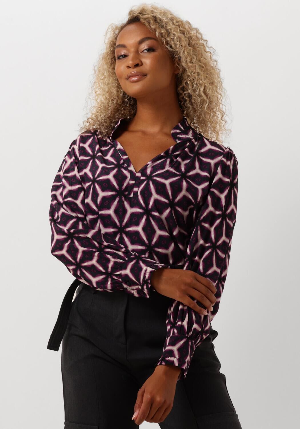 SUNCOO Dames Blouses Lansen Paars