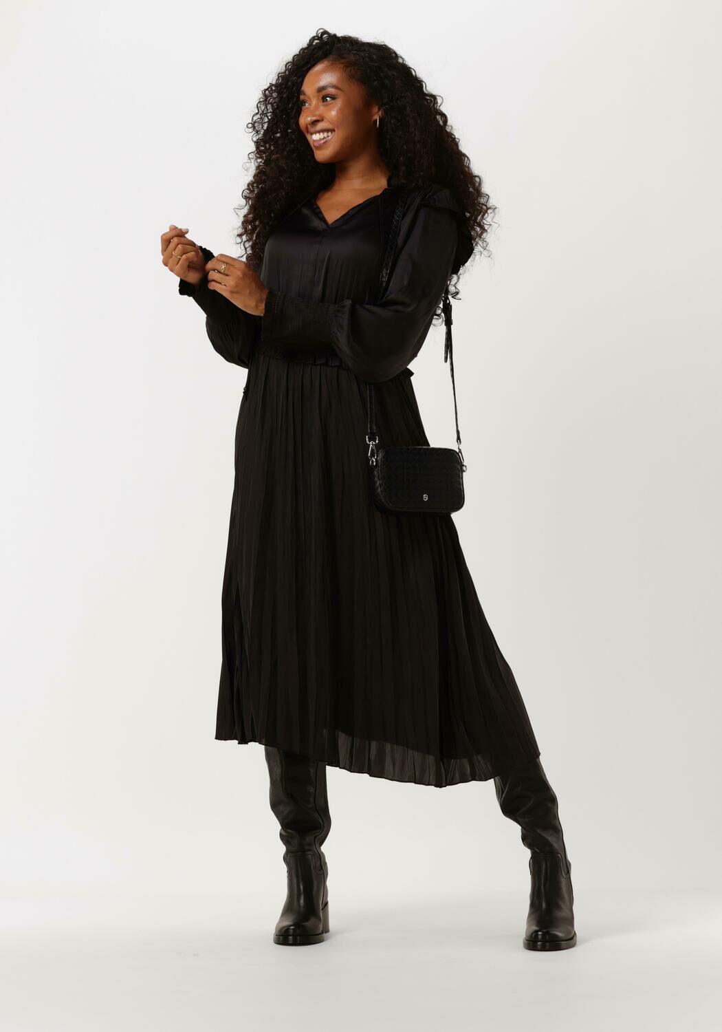 H&M Studio Midi-jurk zwart elegant Mode Jurken Midi-jurken 