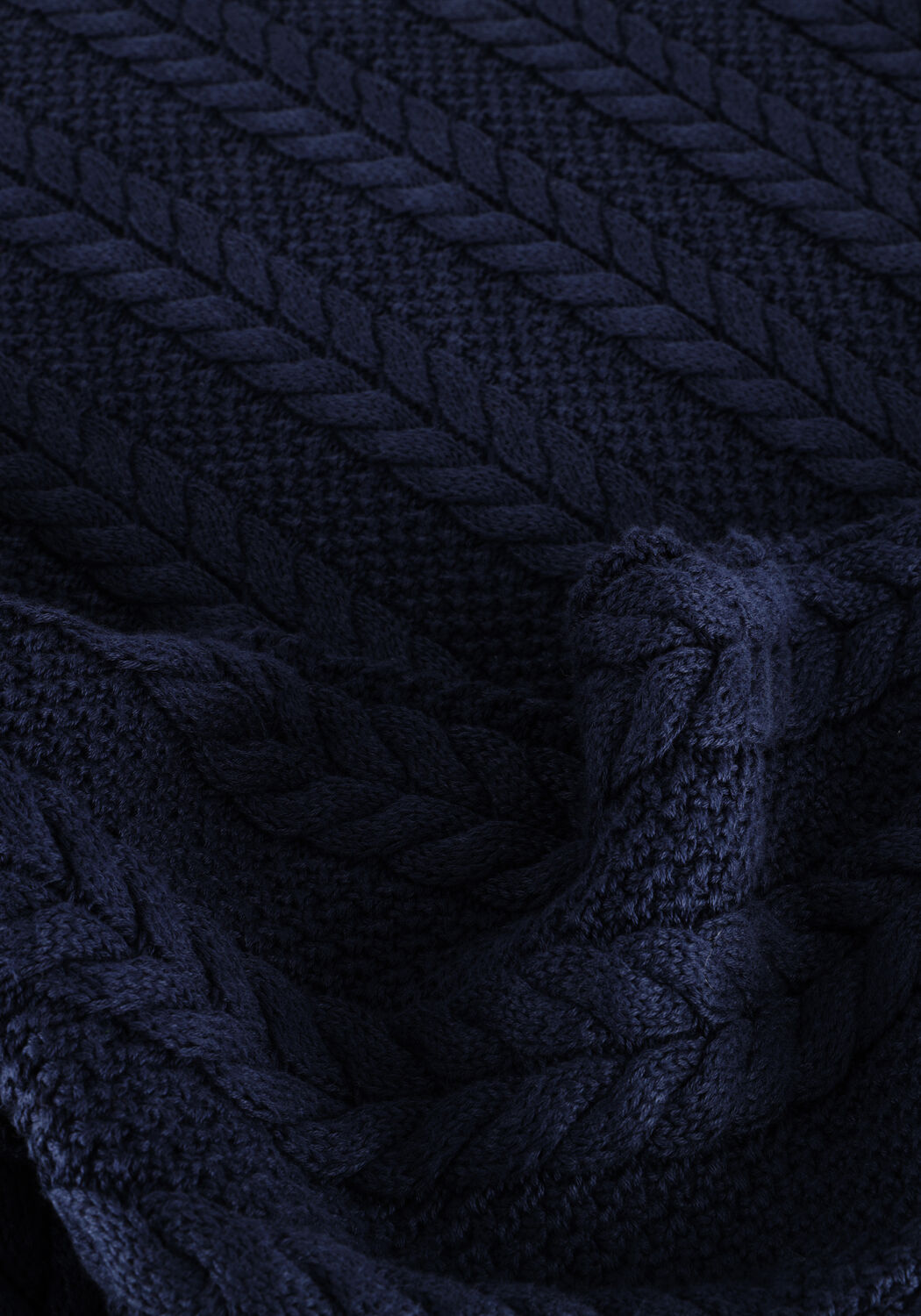 Donkerblauwe TOMMY JEANS Trui TJM REGULAR CABLE SWEATER - large