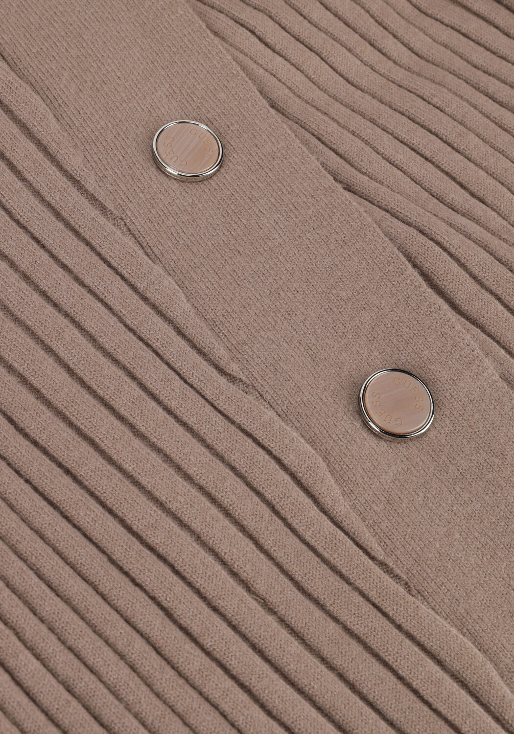 Taupe GUESS Midi jurk LS CECILE BODYCON SWTR - large