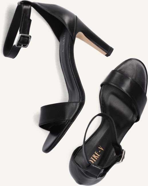 Zwarte NOTRE-V Sandalen met hak 27242 Zwarte NOTRE-V Sandalen met hak 27242 - large