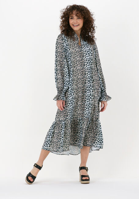 Taupe NOTES DU NORD Midi jurk CLAIRE DRESS - large