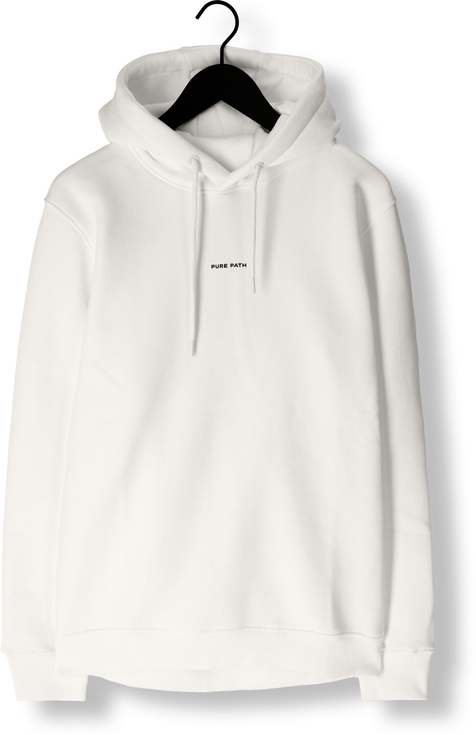 PURE PATH Heren Truien & Vesten Essential Logo Hoodie Gebroken Wit