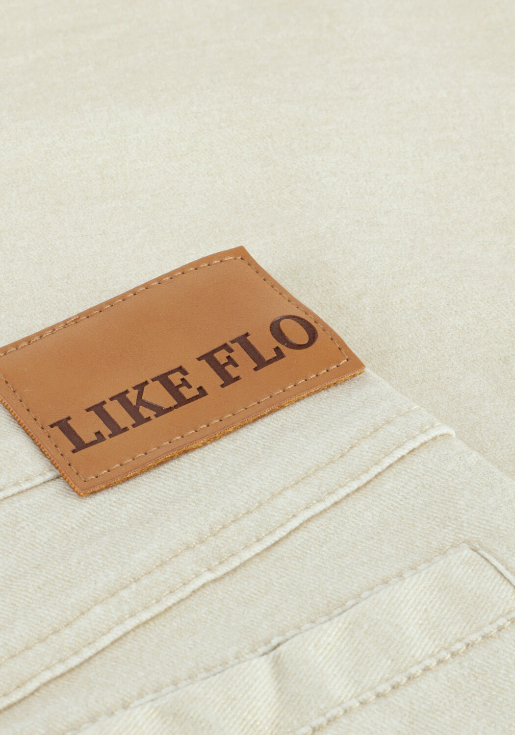 Ecru LIKE FLO Wijde broek FYKE COATED DENIM PANTS - large