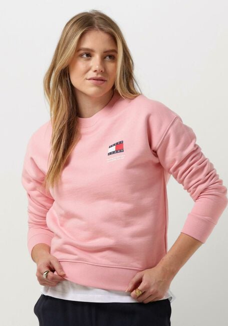 Roze TOMMY JEANS Sweater TJW BXY GRAPHIC FLAG CREW - large