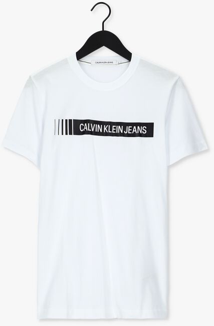 Witte CALVIN KLEIN T-shirt INSTITUTIONAL LOGO BOX TEE - large