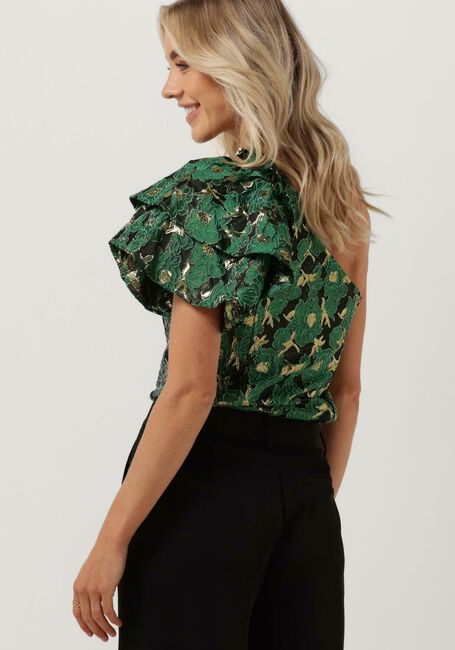 Groene CO'COUTURE Top CAMA ONE SHOULDER JACQUARD TOP - large