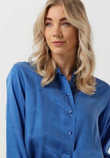 Blauwe VANILIA Blouses SHORT CUT SHIRT - large