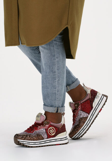 Rode LIU JO Lage sneakers MAXI WONDER 1 Rode LIU JO Lage sneakers MAXI WONDER 1 - large