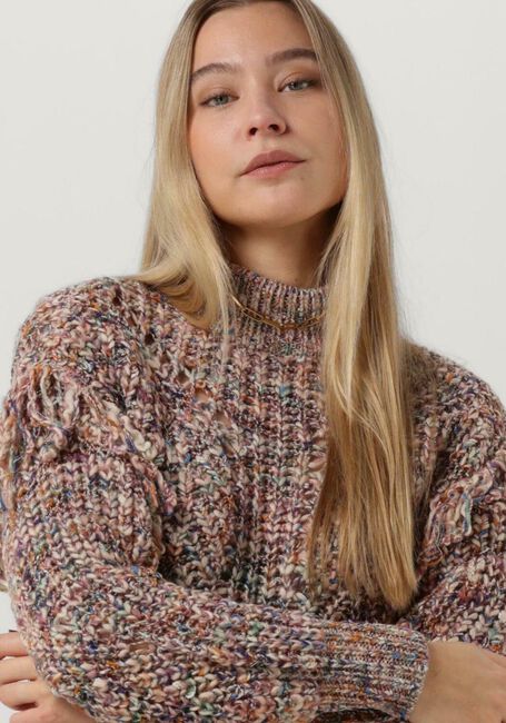 Bruine OBJECT Trui FLEUR L/S KNIT - large