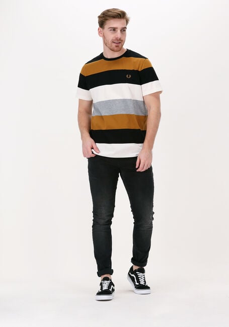 Zwarte FRED PERRY T-shirt BOLD STRIPE T-SHIRT - large