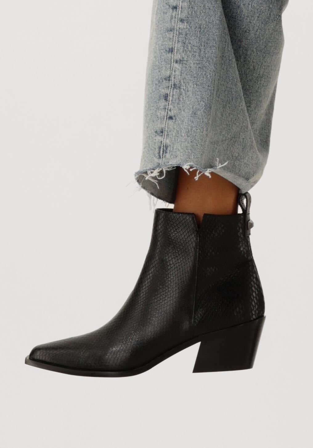 Zwarte LODI Enkellaarsjes KOO5013 - large