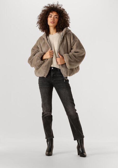 Bruine BEAUMONT Faux fur jas MAX JACKET - large