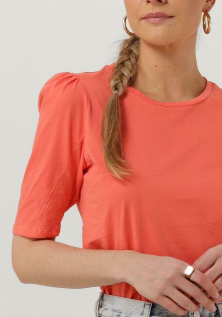 Roze MSCH COPENHAGEN T-shirt TIFFA ORGANIC 2/4 PUFF TEE - large