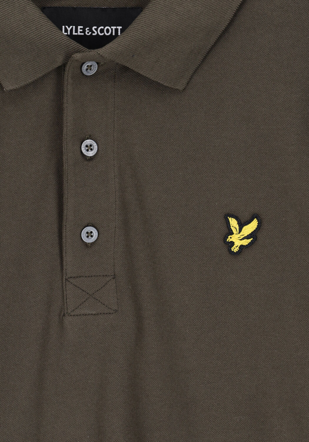 Olijf LYLE & SCOTT Polo PLAIN POLO SHIRT - large