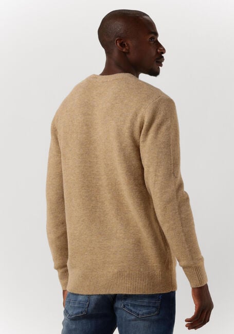 Camel SCOTCH & SODA Trui SOFT KNIT MELANGE CREWNECK PULL - large