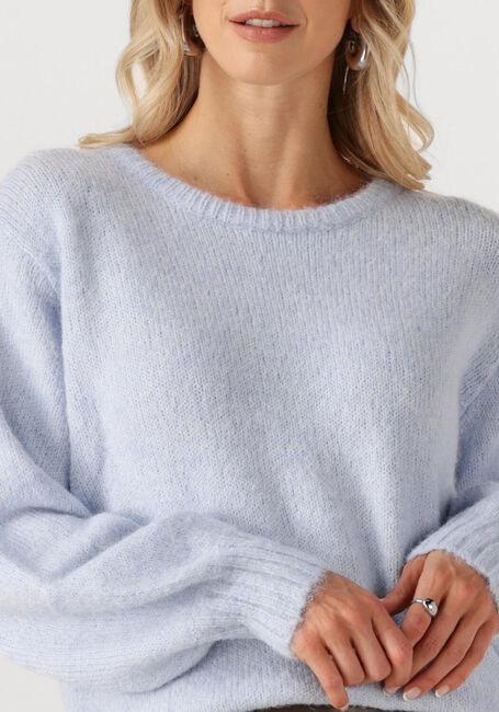 Lichtblauwe YDENCE Trui KNITTED SWEATER FLO - large