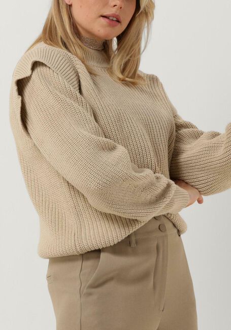 Beige MINUS Trui ARYA KNIT PULLOVER - large
