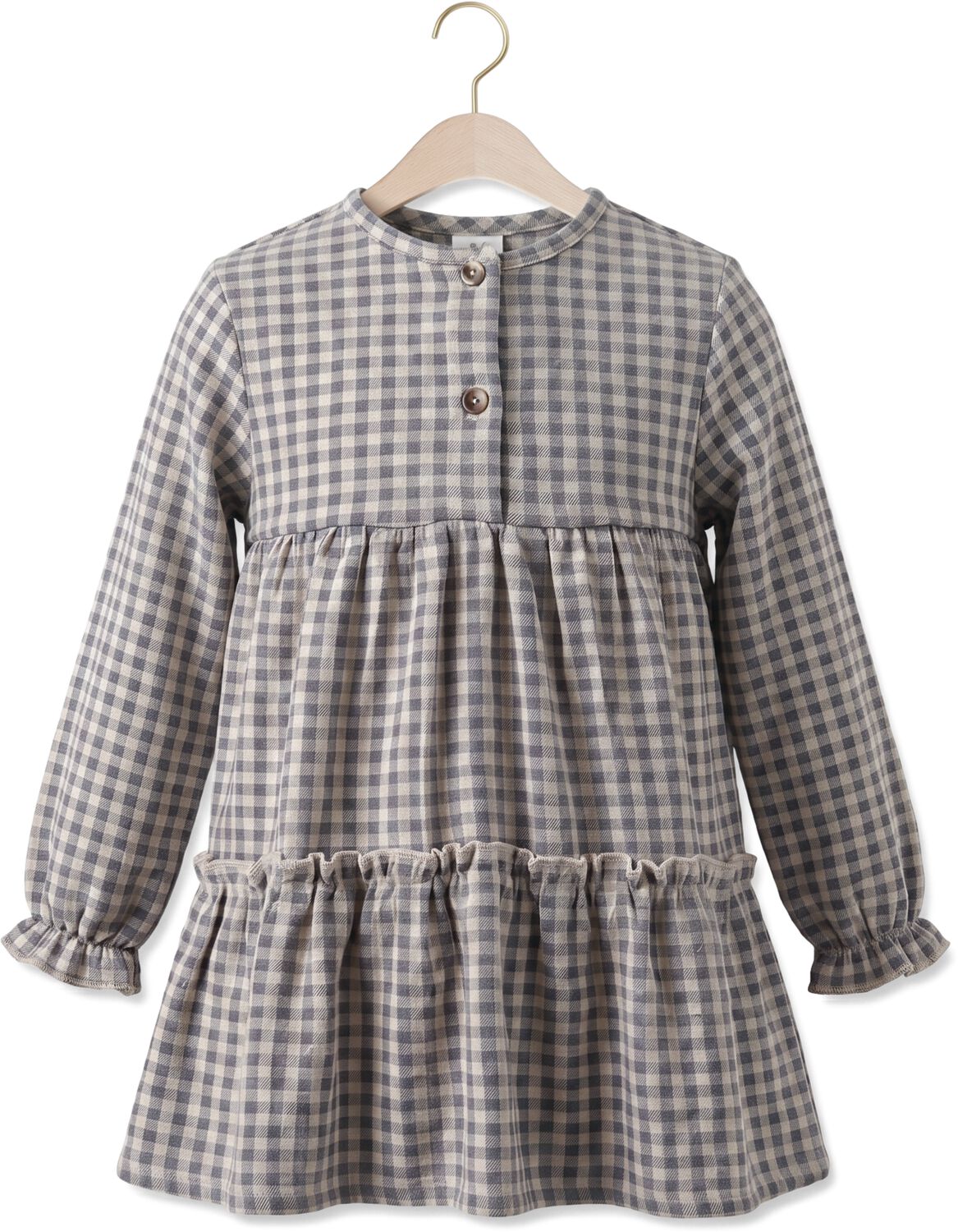 YOUR WISHES Meisjes Jurken Check Dress Grijs