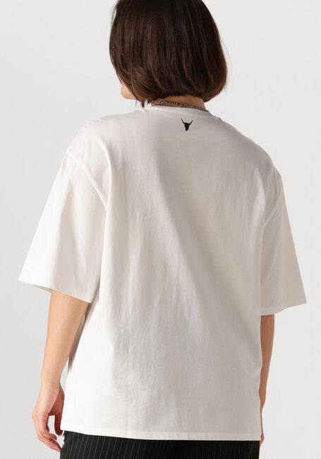 Witte ALIX THE LABEL T-shirt LADIES KNITTED THE LABEL TSHIRT - large
