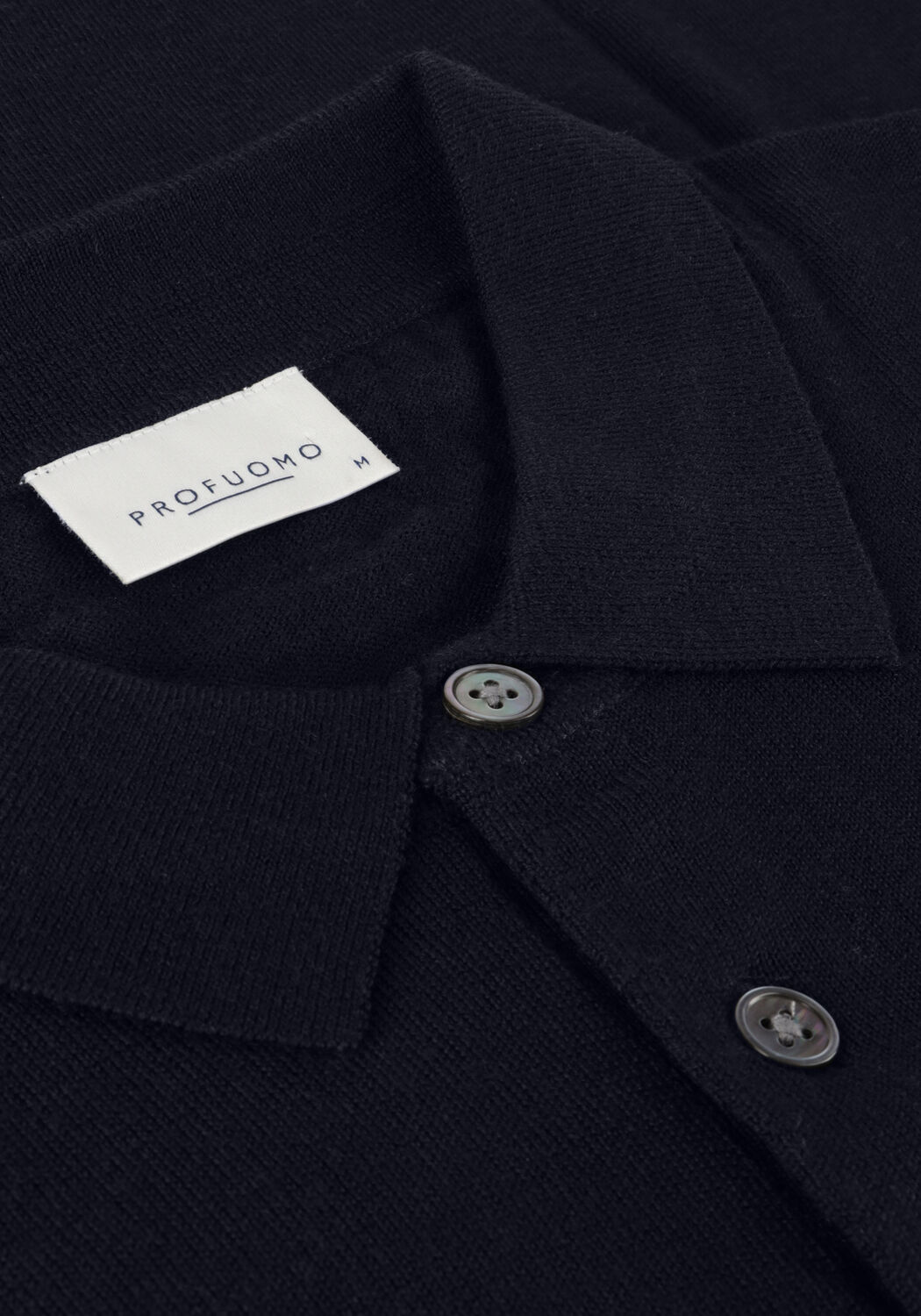 Donkerblauwe PROFUOMO Polo POLO LONGSLEEVE - large